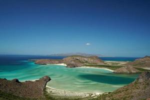 playa balandra aerial view la paz baja california photo