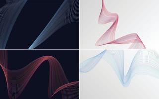 modern wave curve abstract presentation background Pack vector