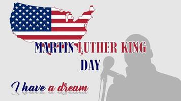 Happy Martin Luther King Day background vector