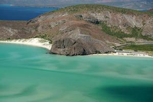 playa balandra aerial view la paz baja california photo