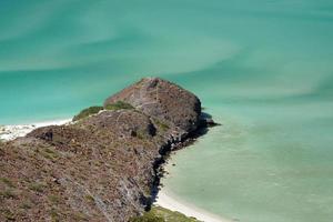 playa balandra vista aérea la paz baja california foto