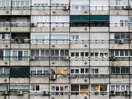 Many windows of popular condos in Pinar de Chamartin area madrid photo