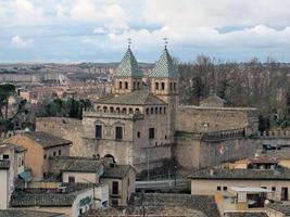 Toledo Aerial view of the medieval old town, Spain photo