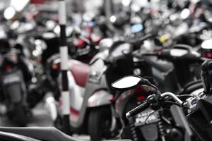 MALE, MALDIVES - MARCH, 4 2017 - Heavy traffic in the street before evening pray time photo