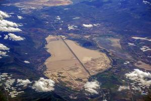 Lakes near Guadalajara jalisco aerial panorama landscape from airplane photo