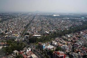 ciudad de méxico panorama aéreo landcape desde avión foto