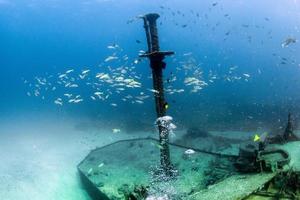 Ship Wreck in bali indonesia indian ocean photo