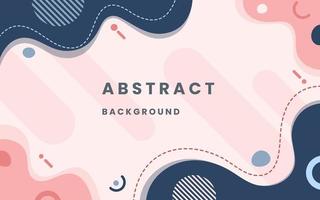 Abstract background pink color. and geometric elements pattern memphis retro style. Design with liquid shape with pink and blue gradient color. Illustration vector 10 eps.