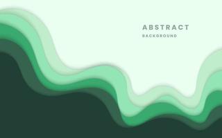 Green gradient background dynamic wavy light and shadow. liquid dynamic shapes abstract composition. modern elegant design background. illustration vector 10 eps.