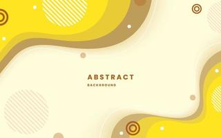 Colorful template banner with gradient yellow color. Design with liquid shape with coffee and yellow gradient color. Illustration vector 10 eps.