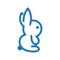 vector de plantilla de logotipo de conejo