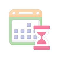 Schedule vector icon style illustration. EPS 10 file