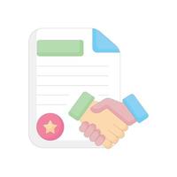 Agreement vector style illustration. EPS 10 file