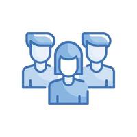 Social Group Blue Icon. vector illustration. EPS 10