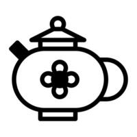 Teapot dualtone illustration vector and logo Icon new year icon perfect.