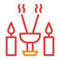 incense multicolor red illustration vector and logo Icon new year icon perfect.