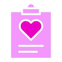 papel rosa sólido ilustración de san valentín vector e icono de logotipo icono de año nuevo perfecto.