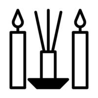 incense dualtone illustration vector and logo Icon new year icon perfect.