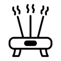 incense dualtone illustration vector and logo Icon new year icon perfect.