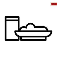 Illustration of Food line icon vector