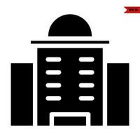 Illustration of Mosque glyph icon vector