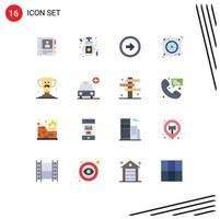 Universal Icon Symbols Group of 16 Modern Flat Colors of dad hardware button fan computer Editable Pack of Creative Vector Design Elements