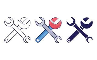 Repair Spanner icon vector