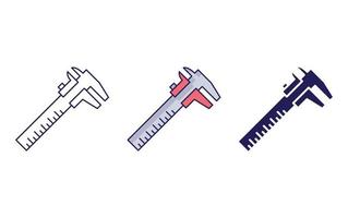 Scale spanner tool icon vector