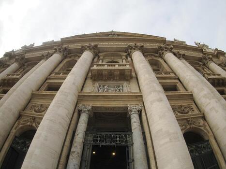 catedral de san pedro ciudad del vaticano roma vista exterior foto