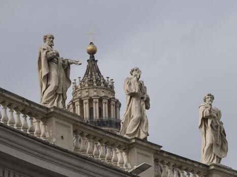 catedral de san pedro ciudad del vaticano roma vista exterior foto