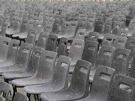 many chairs before pope francics mass in saint peter square vatican city rome exterior view photo