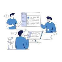 Trendy Web Designers vector