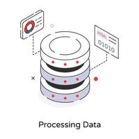 Trendy Processing Data vector