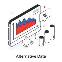 Trendy Alternative Data vector