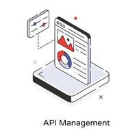 Trendy API Management vector