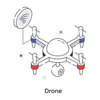 Trendy Drone Concepts vector