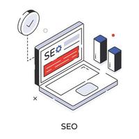 Trendy SEO Concepts vector