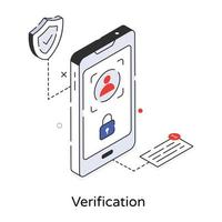 conceptos de verificación de moda vector