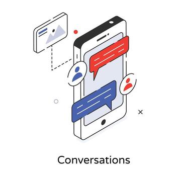 conceptos de conversaciones de moda vector