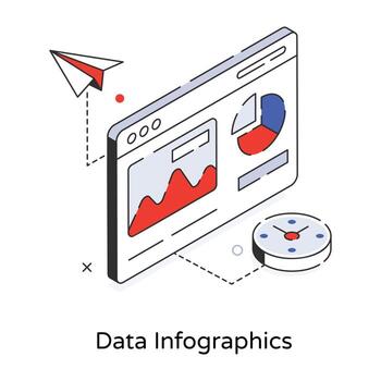 Trendy Data Infographics vector