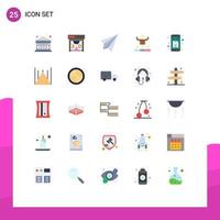 Pack of 25 creative Flat Colors of back mentorship contact mentor encourage Editable Vector Design Elements