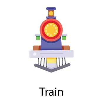 Trendy Train Concepts vector