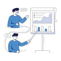 Trendy Business Lecture vector