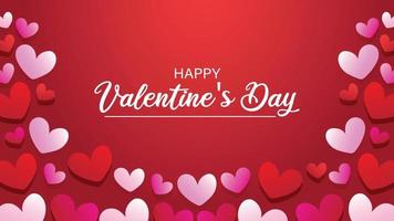 Valentines day greeting card vector