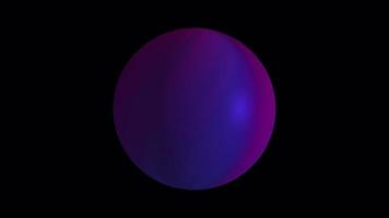 animação em loop da bola de esfera rosa azul video