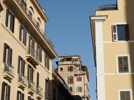 rome monti district buildings view photo