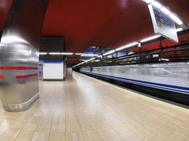 madrid, vista de la estación de metro de chamartín, 2022 foto