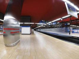 madrid, vista de la estación de metro de chamartín, 2022 foto