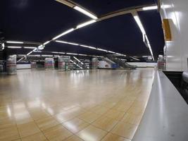 Madrid, Chamartin metro station view, 2022 photo