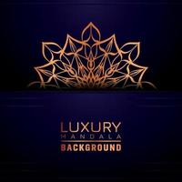 Luxury ornamental mandala background, arabesque style vector